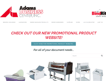 Tablet Screenshot of adamsbiz.com